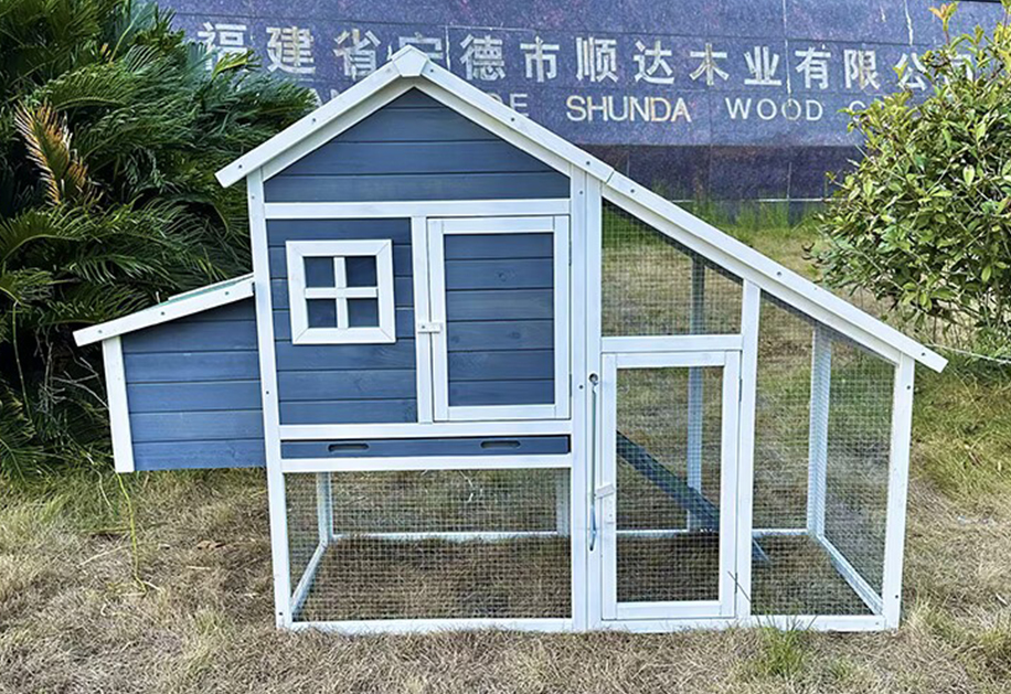 Wooden Chicken Coop SDC003S-Gray