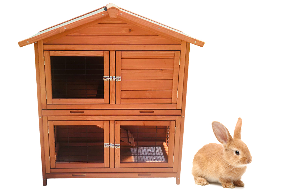 Wooden Rabbit Hutch SDR009-T2