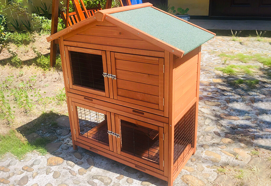 Wooden Rabbit Hutch SDR009-T2