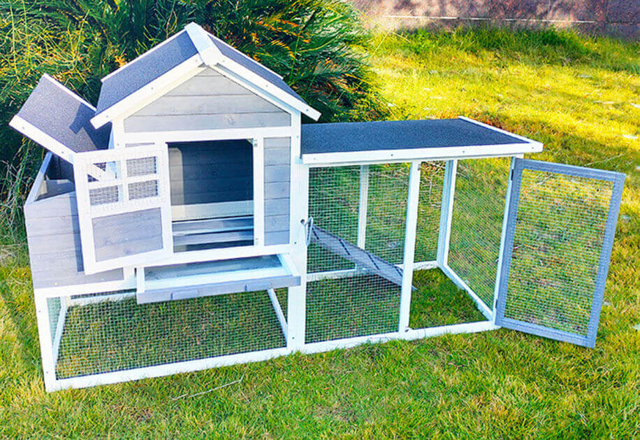 Wooden Chicken Coop SDC029-Gray