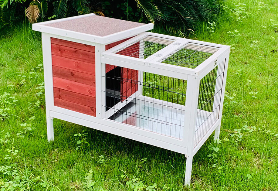 Wooden Rabbit Hutch SDR011