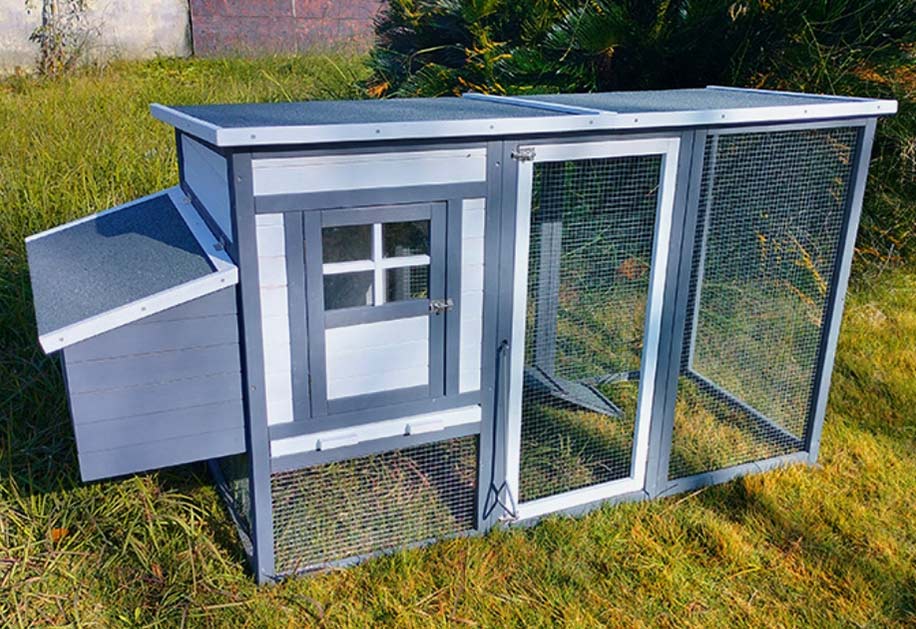 Wooden Chicken Coop SDC004-Gray